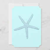 ブルースターフィッシュビーチブライダルシャワー 招待状 (裏面)