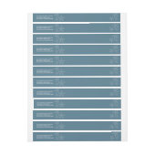 ブルースターフィッシュフロリダビーチ結婚式 ラップアラウンドラベル (シート)