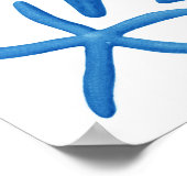 ブルースターフィッシュno.1ビーチウォールデコール ポスター (角)