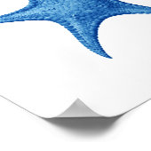 ブルースターフィッシュno.3ビーチウォールデコール ポスター (角)