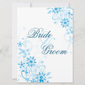 ブルースターフラワー 座席表 招待状 (正面)