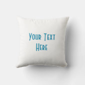 ブルースターホワイト'文字'装飾用クッションスクエア クッション (裏面)