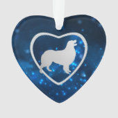 ブルースターライツオーストラリアシェパードドッグオーナメント オーナメント (正面)