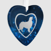 ブルースターライツオーストラリアシェパードドッグオーナメント オーナメント (正面)