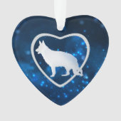 ブルースターライツドイツシェパードドッグオーナメント オーナメント (正面)