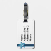 ブルースターラゲッジタグテンプレート ラゲッジタグ (裏面縦)