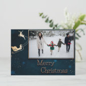 ブルースターリーナイトファミリーフォトクリスマスカード シーズンカード (スタンド正面)