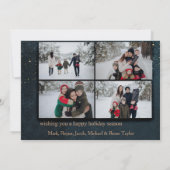 ブルースターリーナイトファミリーフォトクリスマスカード シーズンカード (裏面)