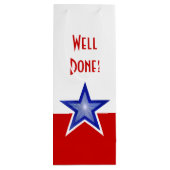 ブルースターレッドプリントよく行った！ワイン ワインギフトバッグ (裏面)