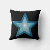 ブルースター印刷装飾用クッションスクエアブラック クッション (裏面)