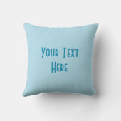 ブルースター'文字'装飾用クッションスクエア淡い色のブルー クッション (裏面)