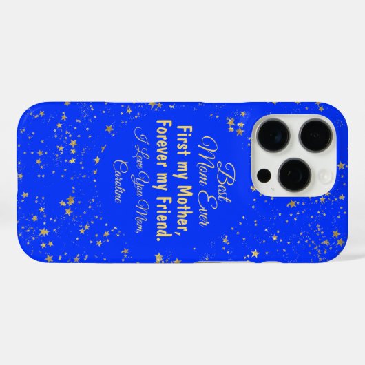 ブルースター最高のママが今までにかわいいマモダンザーズの日 Case-Mate iPhoneケース (裏面 (横))