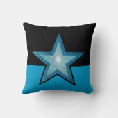 ブルースター装飾用クッションスクエアブルーブラック クッション (裏面)