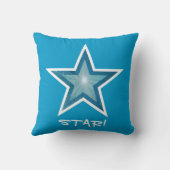 ブルースター装飾用クッションスクエアブルー クッション (裏面)