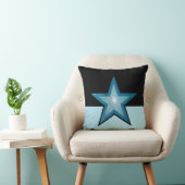 ブルースター装飾用クッションスクエア淡い色のブルブラック クッション (椅子)