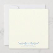 ブルースター・オブ・デイビッド・ダマスクバルミツワー 招待状 (裏面)