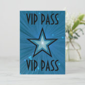 ブルースター「VIP PASS」招待状 黒 招待状 (スタンド正面)