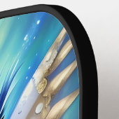 ブルースチームパンクフクロウ ピックルボールラケット (左詳細)