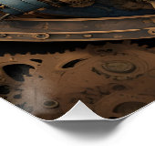 ブルースチームパンク猫AIアートポスター ポスター (コーナー)