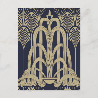 ブルースチールファウンテンポストカード ポストカード