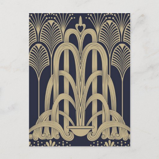 ブルースチールファウンテンポストカード ポストカード (正面)