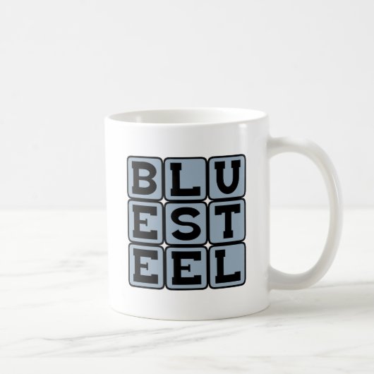 ブルースチール, カラー コーヒーマグカップ (右)