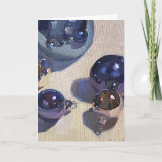 ブルースチー空白のルクリスマスカード カード (正面)