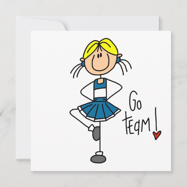 ブルースティックフィギュアTシャツとギフト (正面)