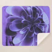 ブルースティライズドコロラベンドアップ花びら シェルパブランケット (正面(横))