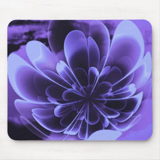 ブルースティライズドコロラベンドアップ花びら マウスパッド (正面)