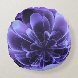 ブルースティライズドコロラベンドアップ花びら ラウンドクッション