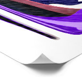 ブルースティレット靴とハットアート ポスター (角)