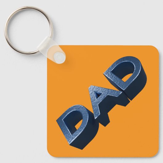 ブルースティールパパ キーホルダー (正面)