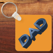 ブルースティールパパ キーホルダー (正面)