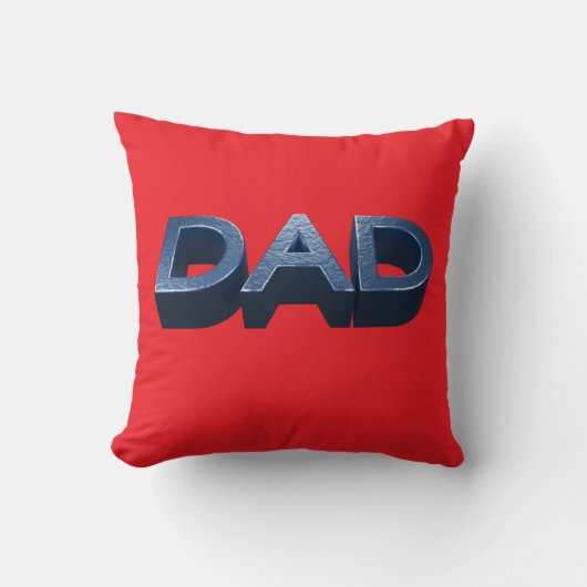 ブルースティールパパ クッション (正面)