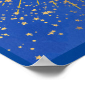 ブルーステイモダンワイルドムーンチャイルドスターズ銀河系 ポスター (角)