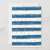 ブルーステイワイルドムーンチャイルドベイビーシャワー 招待状 (裏面)