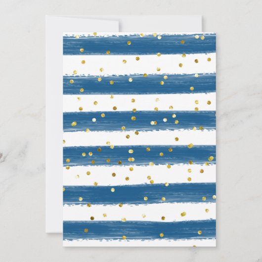 ブルーステイワイルドムーンチャイルドベイビーシャワー 招待状 (裏面)