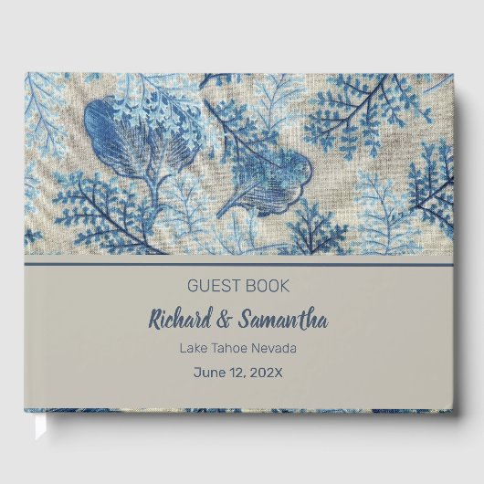 ブルーステッチフローラゲストブック ゲストブック (正面)