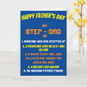ブルーステップダッド名言 父の日 カード (黄色い花)