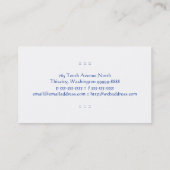 ブルーステンドグラス 名刺 (裏面)