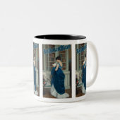 ブルーストッキングBelles "Belles in Blue"マグカップ ツートーンマグカップ (正面右)