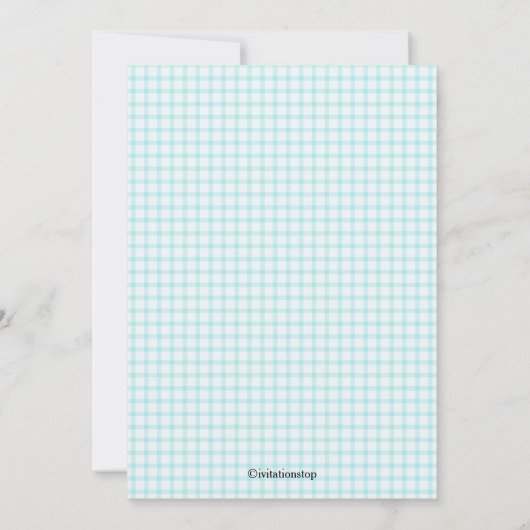 ブルーストックキッチンのブライダルシャワー招待状 招待状 (裏面)