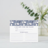 ブルーストックザキッチンブライダルシャワーレシピカード (スタンド正面)
