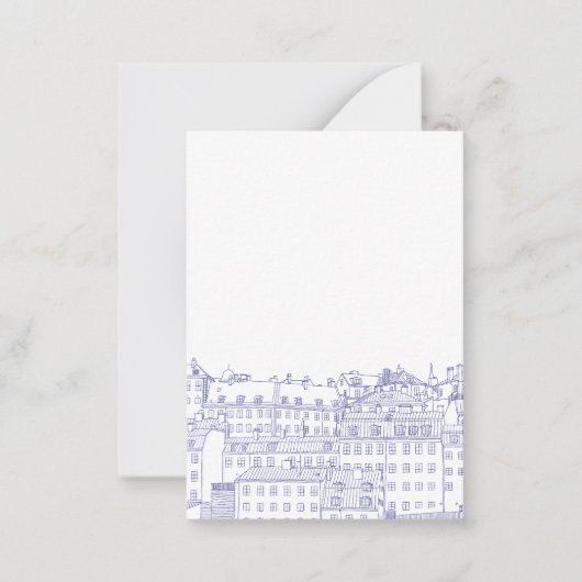 ブルーストックホルム ノートカード (正面)