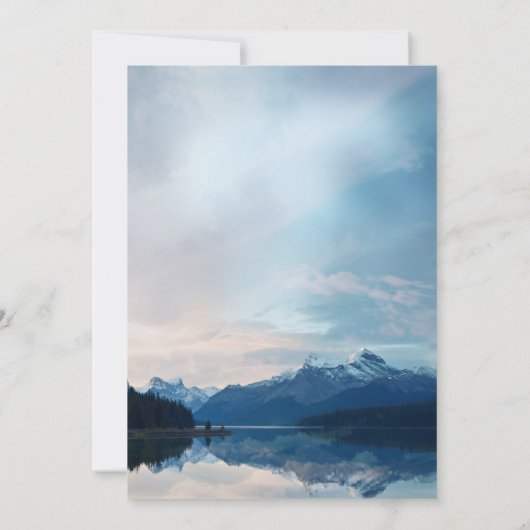 ブルーストライキングマウンテンレイクメモリアル 招待状 (裏面)