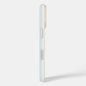 ブルーストライプのキュートかわいい雲のスマホケース Case-Mate iPhoneケース (裏面 / 右)