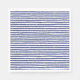 ブルーストライプのパジャマ&パンケーキランチナプキン スタンダードランチョンナプキン