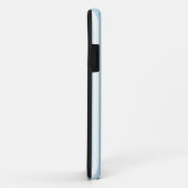 ブルーストライプのホワイトカスタムモノグラムiPhoneケース Case-Mate iPhoneケース (裏面/右)