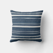 ブルーストライプの装飾用クッション クッション (裏面)